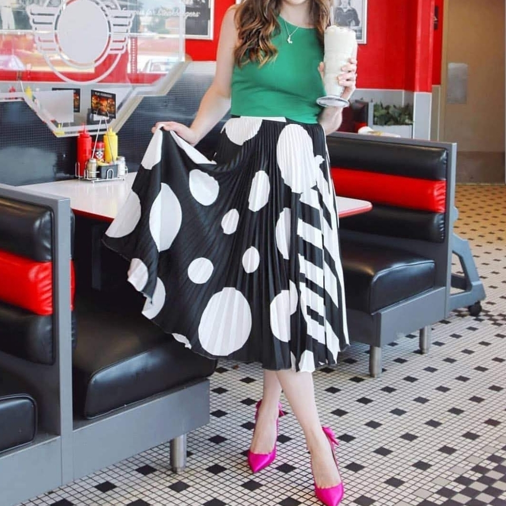 Betty & Veronica Pleated Midi Skirt S Rachel Antonoff